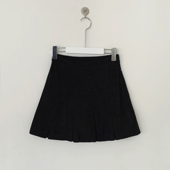 プリーツコーデュロイスカートパンツ