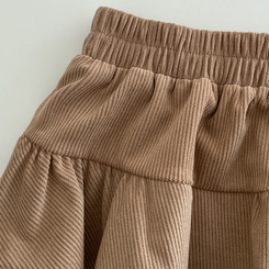 ティアードフリルコーデュロイスカート