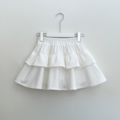 ティアードフリルコーデュロイスカート