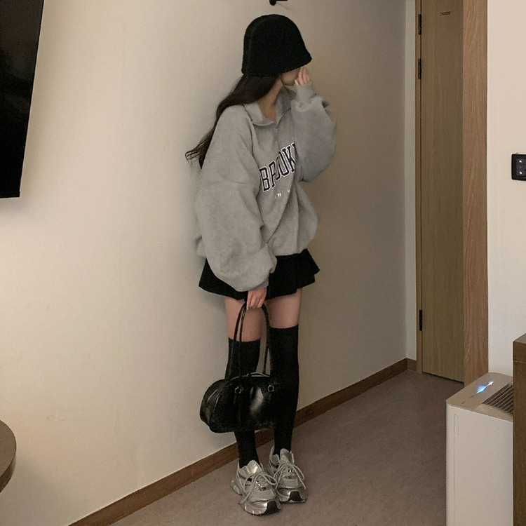 ティアードフリルコーデュロイスカート BLACK