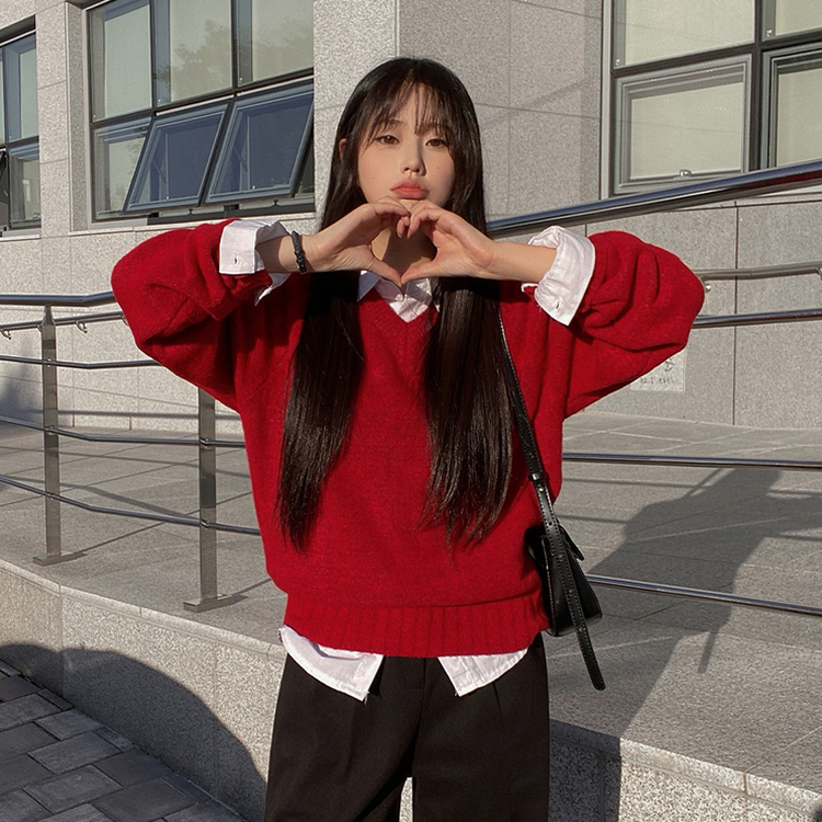 MEIAS◇ニット・セーター(厚手)/L/コットン/GRN/無地/CSKP0-01 楽天