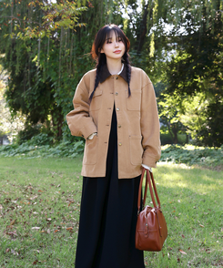 バイカラーキルティングジャケット｜ジャケット｜韓国ファッション通販