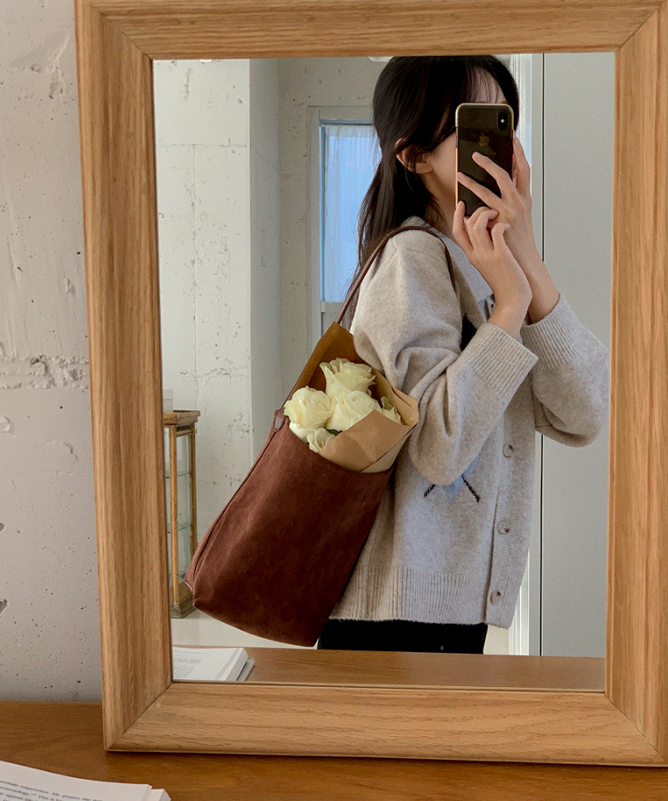 アーガイルチェックウールニットカーディガン   BEIGE