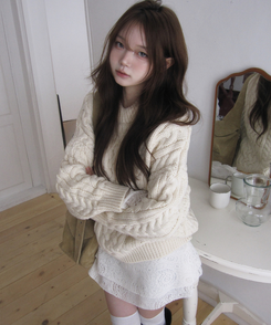 レイヤードパターンレースワンピース IVORY