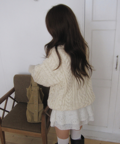 レイヤードパターンレースワンピース IVORY