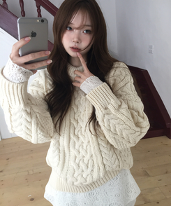 レイヤードパターンレースワンピース IVORY