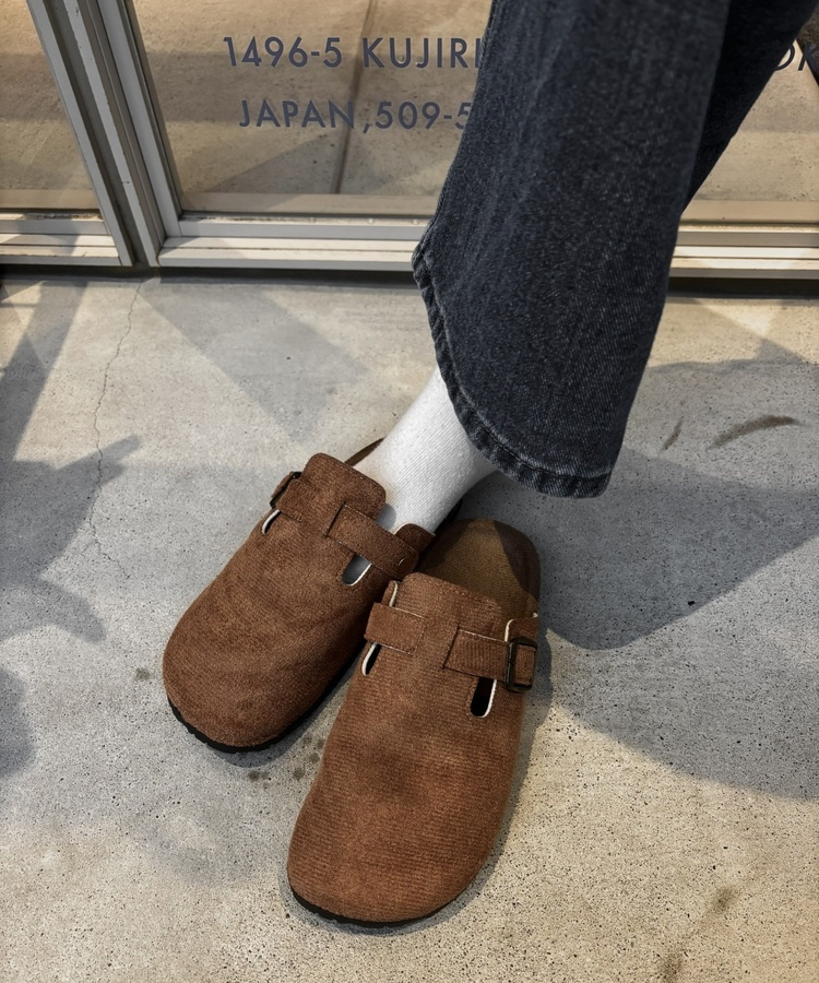 버클 스웨이드 블로퍼 브라운