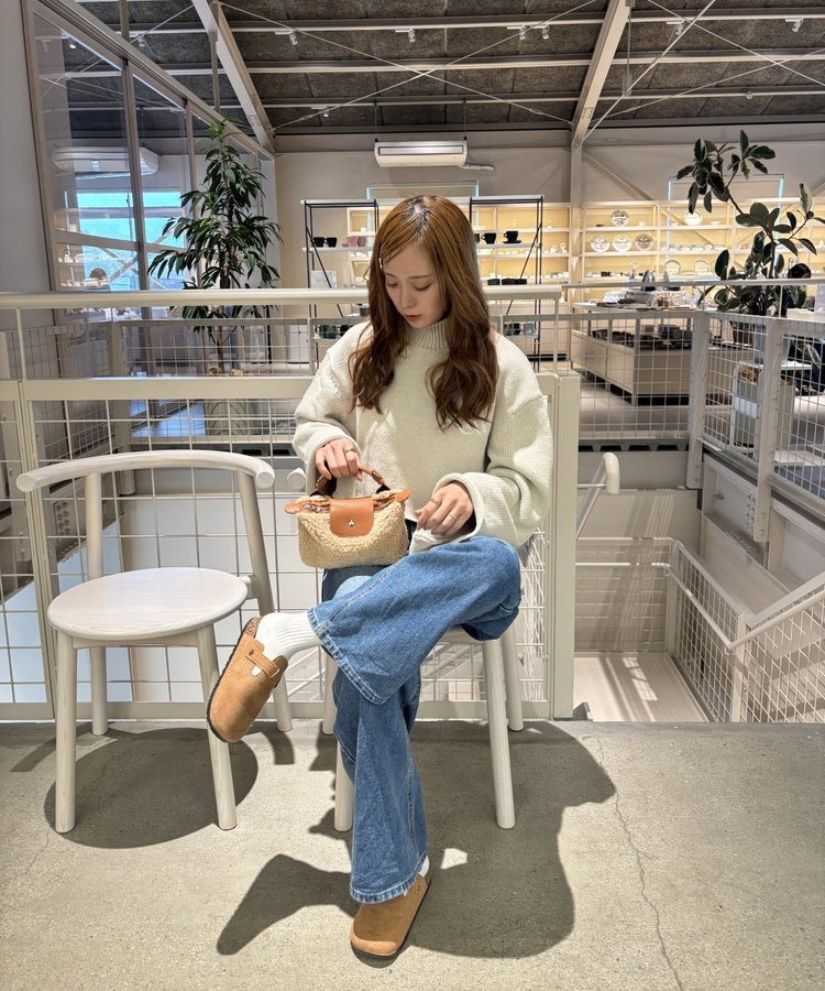 버클 스웨이드 블로퍼 브라운