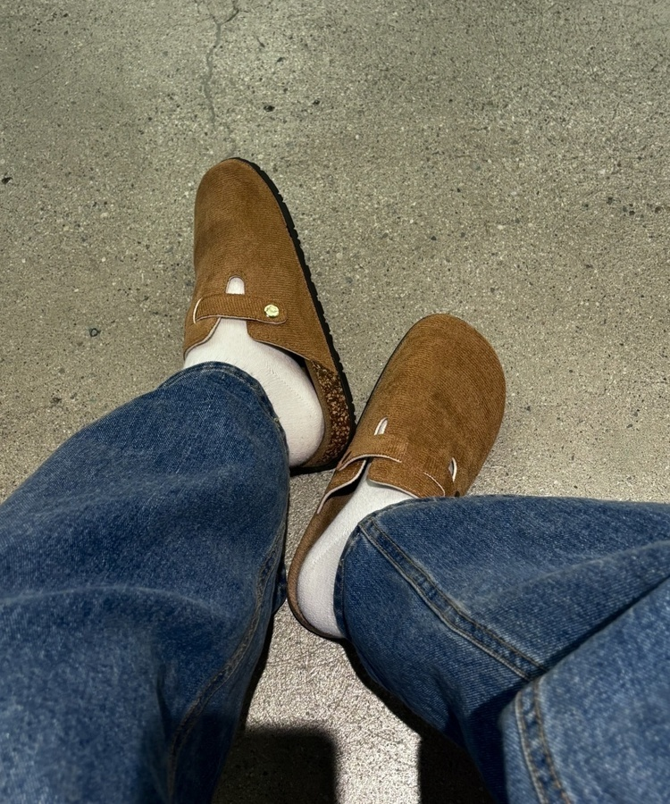 버클 스웨이드 블로퍼 브라운