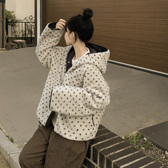 リバーシブルボアドットダウン BLACK