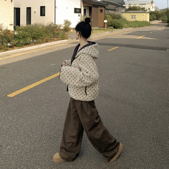 リバーシブルボアドットダウン BLACK