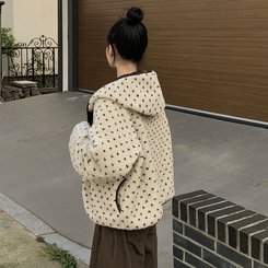 リバーシブルボアドットダウン BLACK