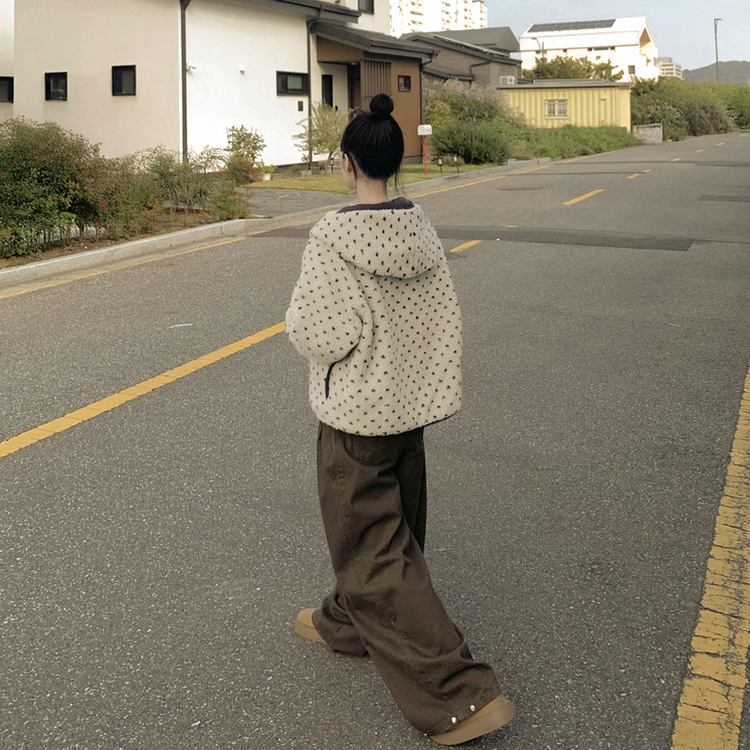 リバーシブルボアドットダウン BLACK