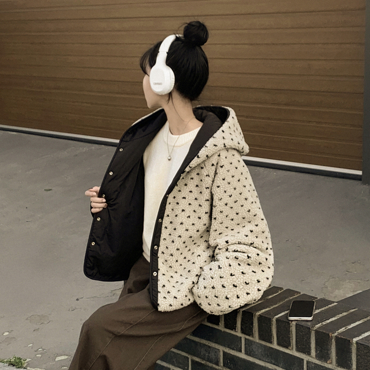 リバーシブルボアドットダウン BLACK