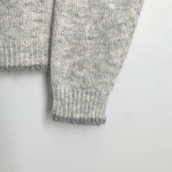 부드럽고 폭닥한 배색 단추포인트 라운드 겨울 여리여리 울가디건