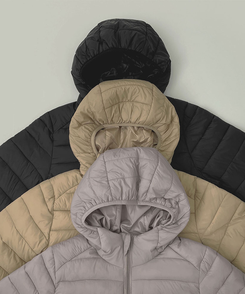 깔끔 군더더기 없는 경량 간절기 겨울 패딩