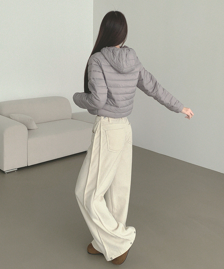 깔끔 군더더기 없는 경량 간절기 겨울 패딩 그레이