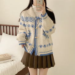 ノルディックニットカーディガン IVORY