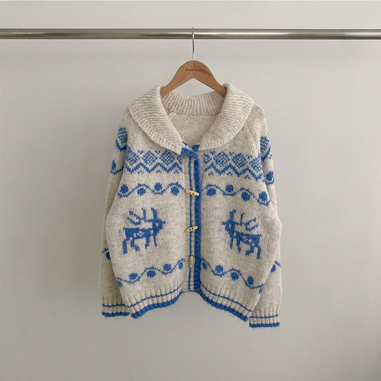 ノルディックニットカーディガン