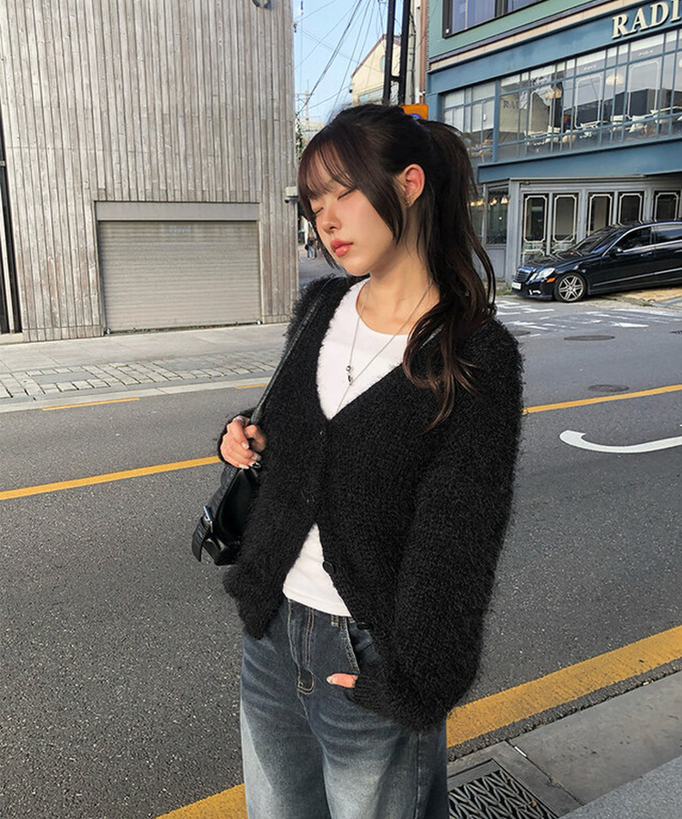 STAMPD アンゴラカーディガン　XLサイズ STAMPD アンゴラカーディガン XLサイズ