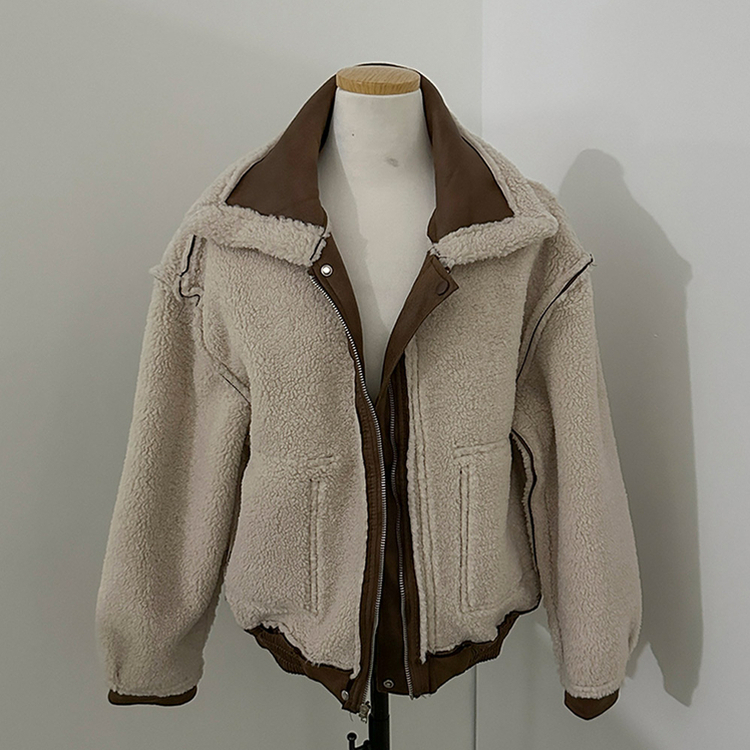 너트 뽀글이 덤블 무스탕 점퍼