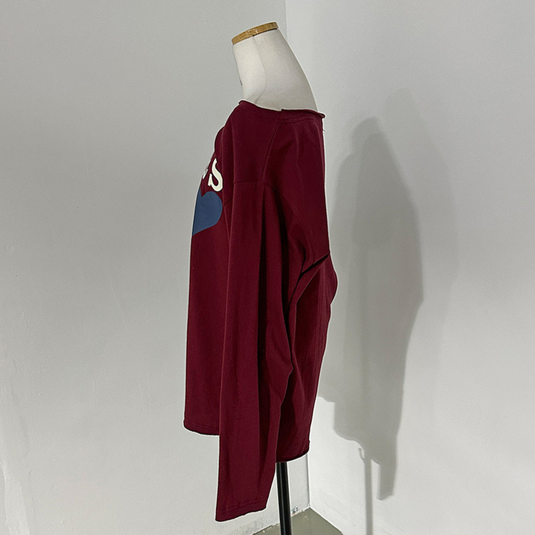 テキサスハートオフショルダー長袖Tシャツ