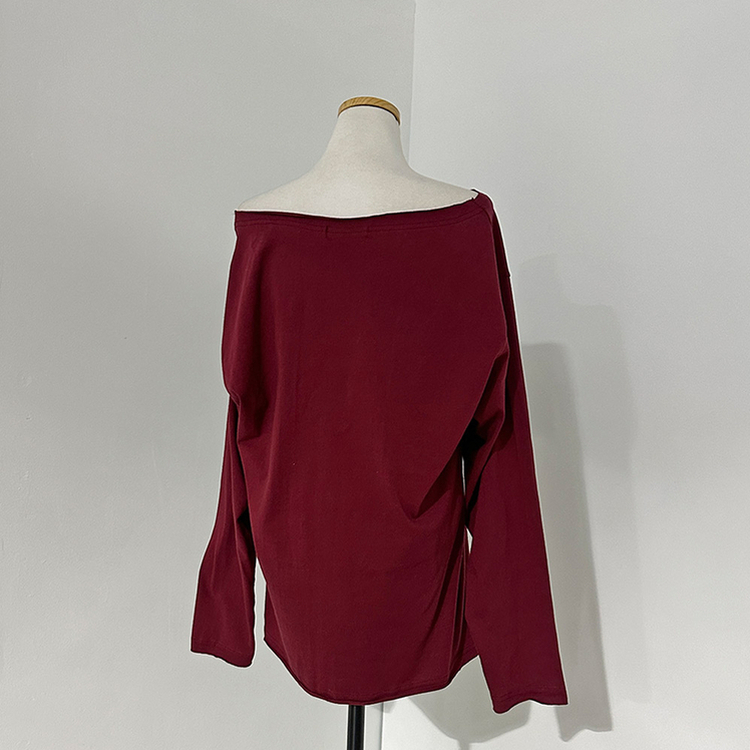 テキサスハートオフショルダー長袖Tシャツ