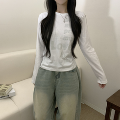 ラブポイント長袖Tシャツ WHITE