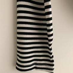 ストライプワンショルダー長袖Tシャツ