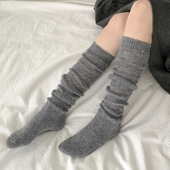 ニットウォーマーロングソックス(6color) GREY