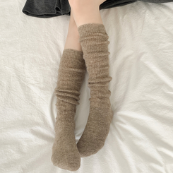 ニットウォーマーロングソックス(6color) BEIGE