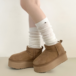 ニットウォーマーロングソックス(6color) IVORY