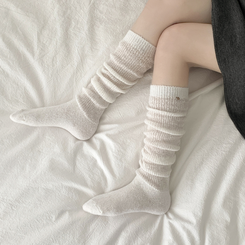 ニットウォーマーロングソックス(6color) IVORY