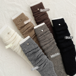 ニットウォーマーロングソックス(6color)