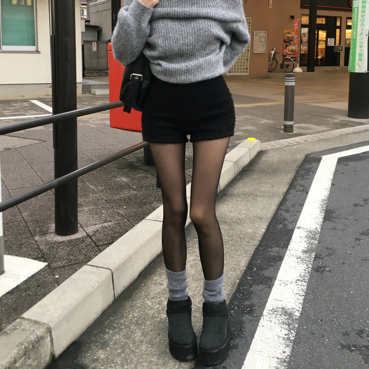 ニットウォーマーロングソックス(6color) GREY