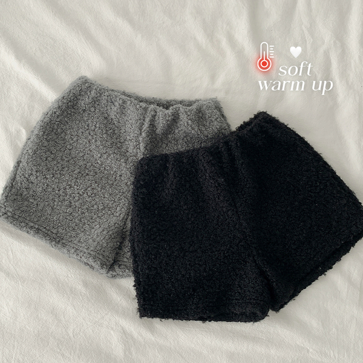 ボアバンディングハイウエストショートパンツ