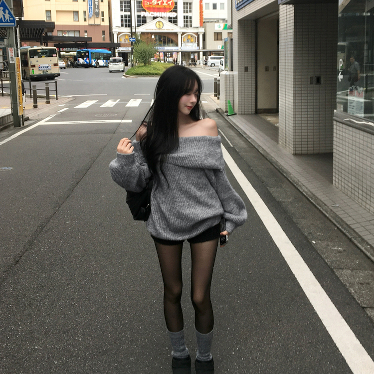 ボアバンディングハイウエストショートパンツ BLACK