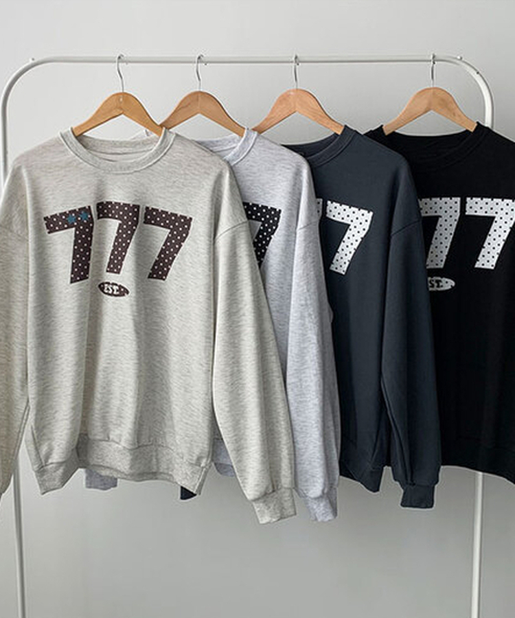 ナンバーレタリングラウンドトレーナー