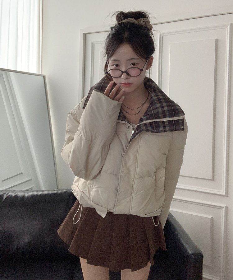 루미 코듀로이 양면 플리츠 핀턱 미니 지퍼 속바지내장 스커트 팬츠벨트세트