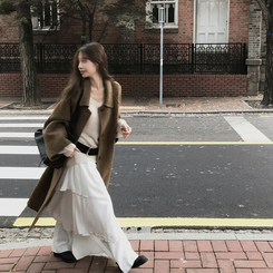 プレミアムハンドメイドウールコート BROWN