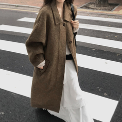 プレミアムハンドメイドウールコート BROWN