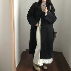 プレミアムハンドメイドウールコート CHARCOAL