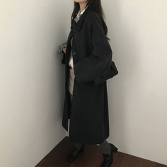 プレミアムハンドメイドウールコート CHARCOAL