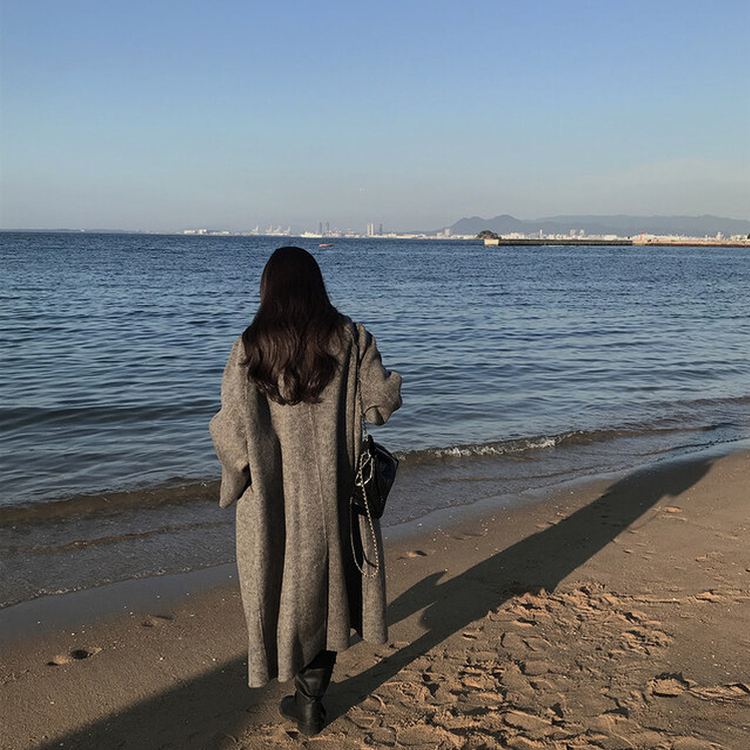 プレミアムハンドメイドウールコート GREY