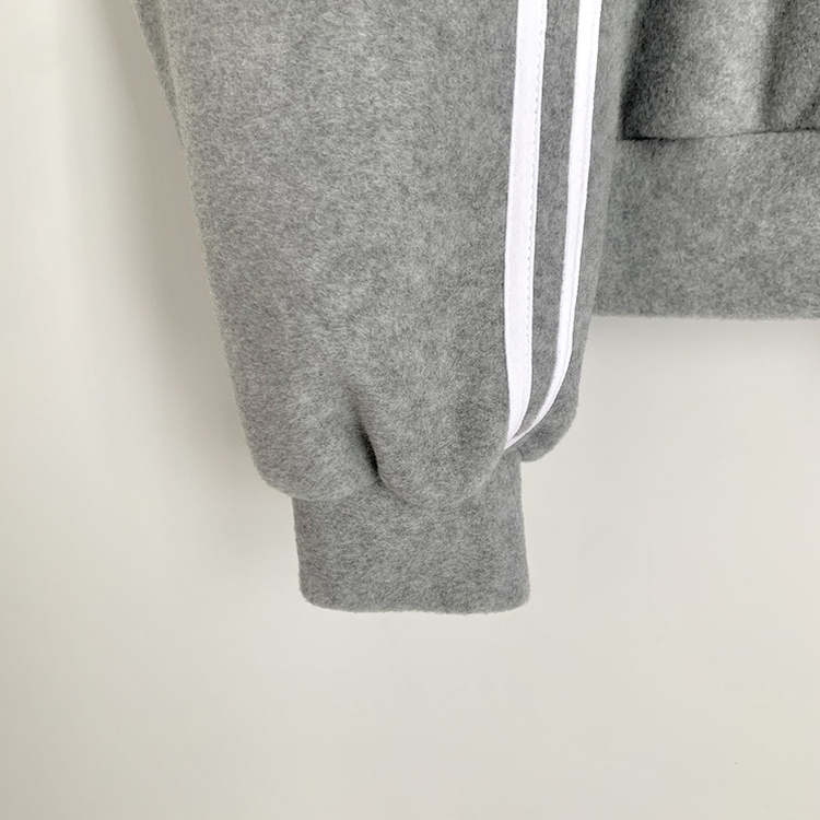 양면 후리스 펜던트 와펜 포인트 트랙 두줄 하이넥 카라 투웨이 오버핏 집업