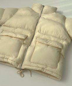 하이넥 빅포켓 고퀄리티 루즈 커플 도톰 패딩