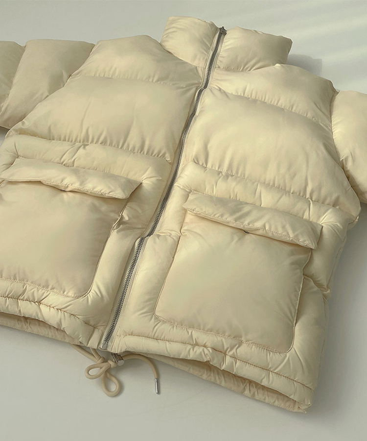 하이넥 빅포켓 고퀄리티 루즈 커플 도톰 패딩