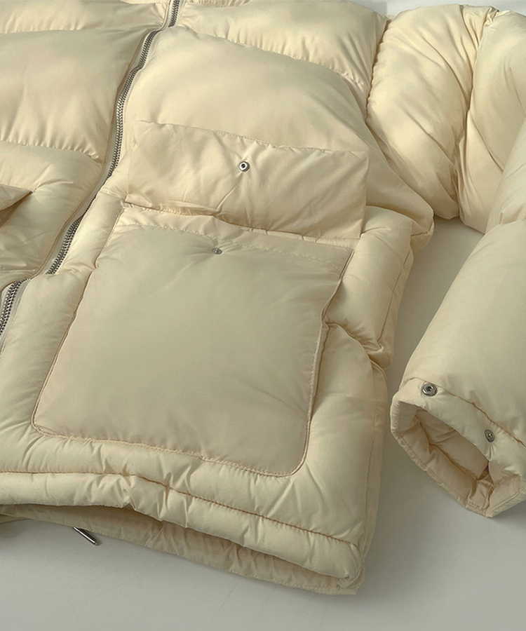 하이넥 빅포켓 고퀄리티 루즈 커플 도톰 패딩