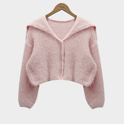 에겐녀 프리패스 솔잎 여리핏 세라 크롭 버튼 가디건