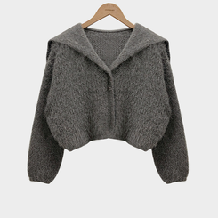 에겐녀 프리패스 솔잎 여리핏 세라 크롭 버튼 가디건